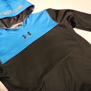 Under Armour Shirts & Tops - Under Armour Boys M Hoodie Sweater blue & black Under Armour Shirts & Tops - Under Armour Boys M Hoodie Sweater blue & black